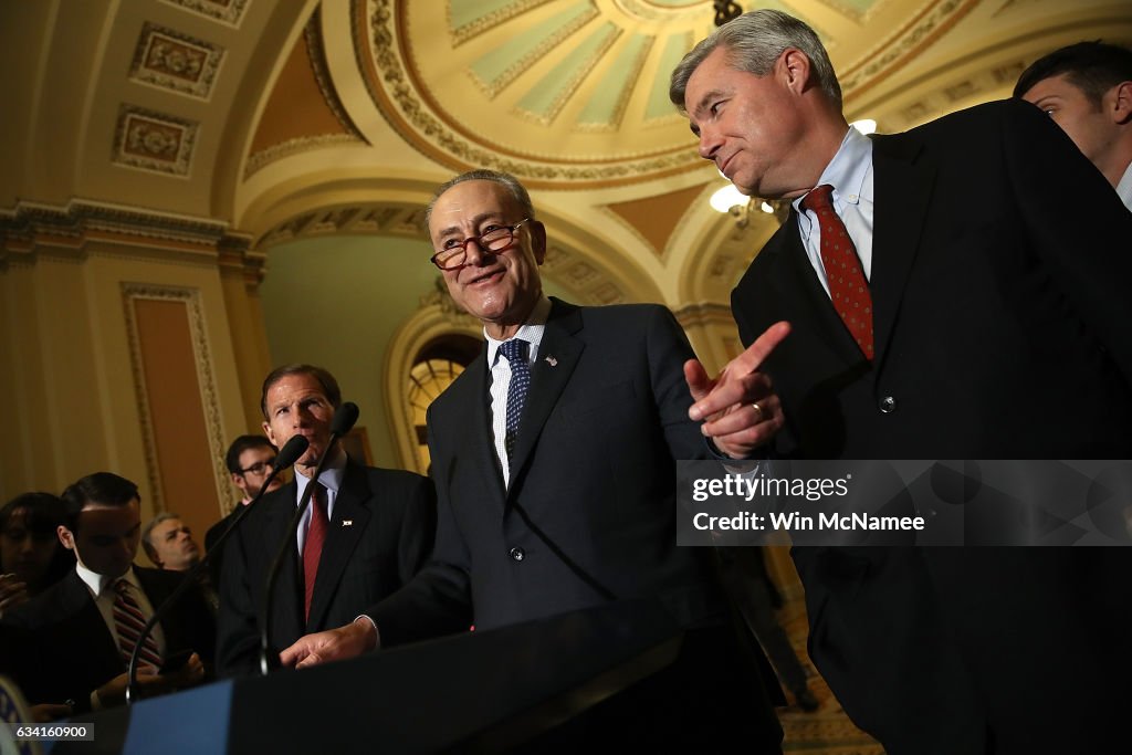 Senate Legislators Speak To The Press After Their Weekly Policy Luncheons