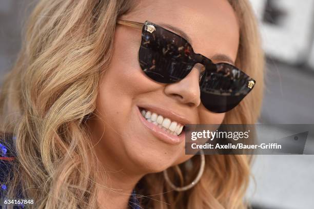 Actress/singer Mariah Carey arrives at the premiere of Warner Bros. Pictures' 'The LEGO Batman Movie' at Regency Village Theatre on February 4, 2017...