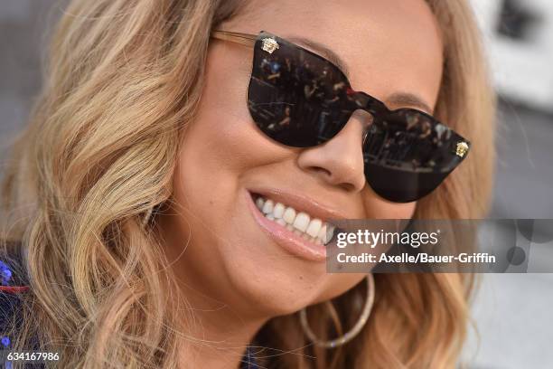 Actress/singer Mariah Carey arrives at the premiere of Warner Bros. Pictures' 'The LEGO Batman Movie' at Regency Village Theatre on February 4, 2017...