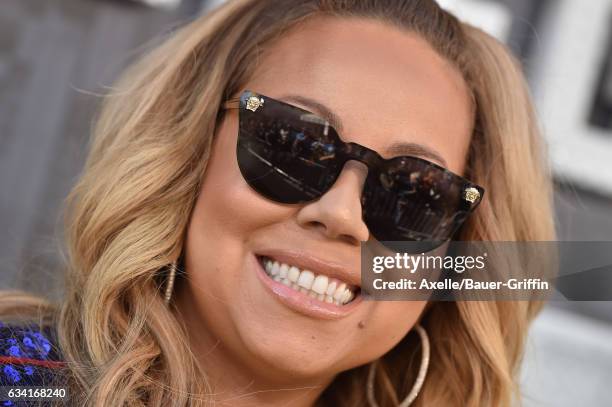 Actress/singer Mariah Carey arrives at the premiere of Warner Bros. Pictures' 'The LEGO Batman Movie' at Regency Village Theatre on February 4, 2017...