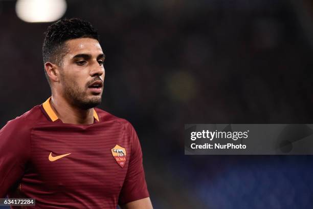 Emerson Palmieri of AS Roma during the Serie A match between Roma and Fiorentina at Olympic Stadium, Roma, Italy on 07 Feb 2017. Photo by Giuseppe...