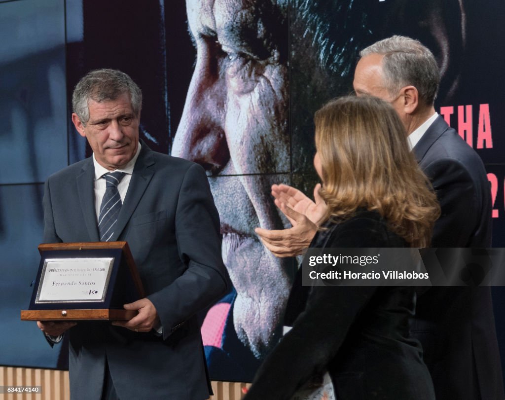 Fernando Santos Awarded As 2016 Personality Of The Year By Portugal's Foreign Press Association