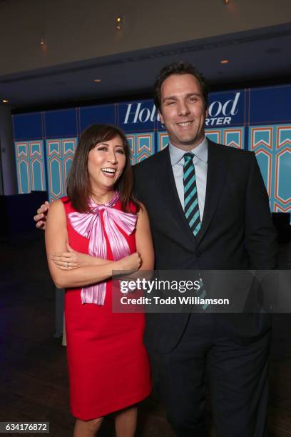 President and Chief Creative Officer of The Hollywood Reporter Janice Min and Editorial Director of The Hollywood Reporter Matt Belloni attend The...