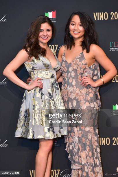 Carla Ibarra and Anne Sun attend VINO 2017 Gala Presented by the Italian Trade Commission at Spring Studios on February 6, 2017 in New York City.