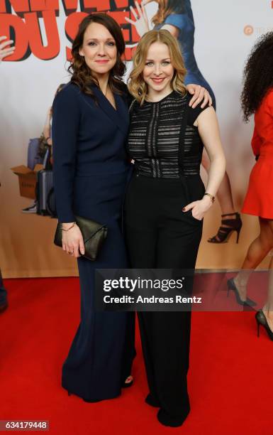 Carolin Kebekus and Jasmin Schwiers attend 'Schatz, Nimm Du sie!' German movie premiere at Cineplex Cologne on February 7, 2017 in Cologne, Germany.