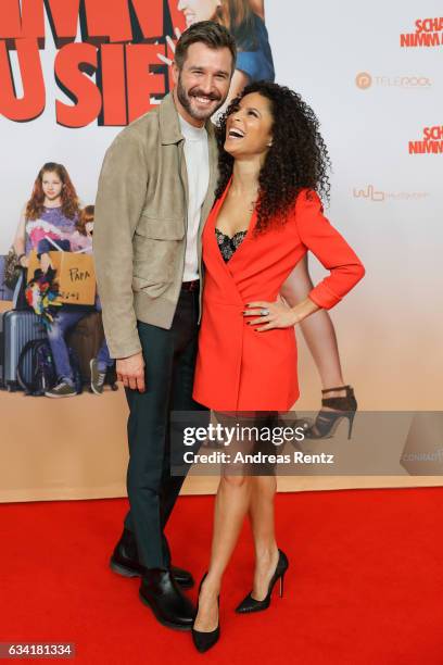 Jochen Schropp and Patricia Meeden attend 'Schatz, Nimm Du sie!' German movie premiere at Cineplex Cologne on February 7, 2017 in Cologne, Germany.