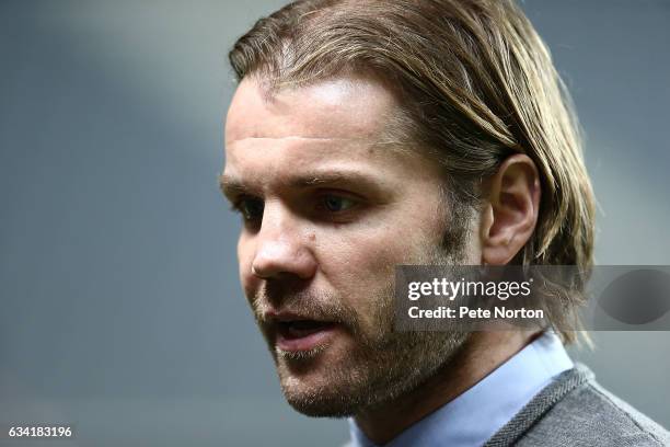 Milton Keynes Dons manager Robbie Neilson looks on prior to the Sky Bet League One match between Milton Keynes Dons and Oldham Athletic at StadiumMK...