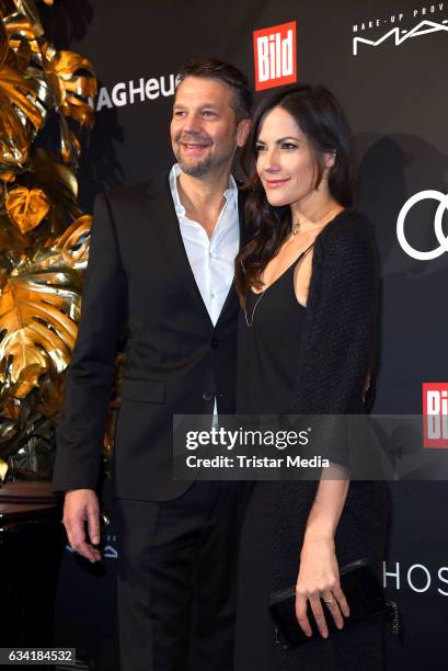 German actor Kai Wiesinger and german actress Bettina Zimmermann attend the PLACE TO B Pre-Berlinale Dinner at Provocateur on February 7, 2017 in...