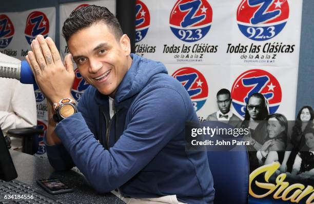 Singer Silvestre Dangond visits SBS Broadcast Center on February 7, 2017 in Miami, Florida.