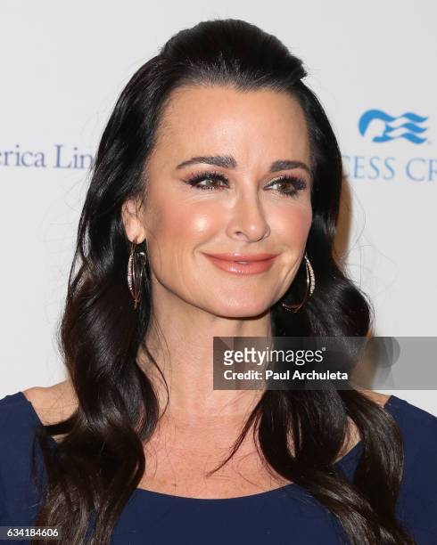 Reality TV Personality / Actress Kyle Richards attends the red carpet event for NBC's "Celebrity Apprentice" at Westin Bonaventure Hotel on March 2,...