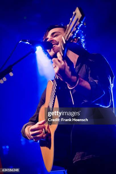 Singer Jack Savoretti performs live during a concert at the Columbia Theater on February 7, 2017 in Berlin, Germany.