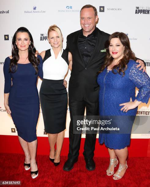 Kyle Richards, Carrie Keagan, Matt Iseman and Carnie Wilson attends the red carpet event for NBC's "Celebrity Apprentice" at Westin Bonaventure Hotel...