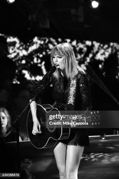 Musician Taylor Swift performs onstage during the 2017 DIRECTV NOW Super Saturday Night Concert at Club Nomadic on February 4, 2017 in Houston, Texas.