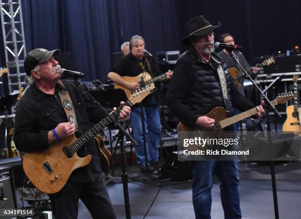 Singers/Songwriters Homer Howard Bellamy and David Milton Bellamy of The Bellamy Brothers with The Randy Travis Band attend 1 Night. 1 Place. 1 Time:...