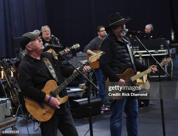 Singers/Songwriters Homer Howard Bellamy and David Milton Bellamy of The Bellamy Brothers with The Randy Travis Band attend 1 Night. 1 Place. 1 Time:...