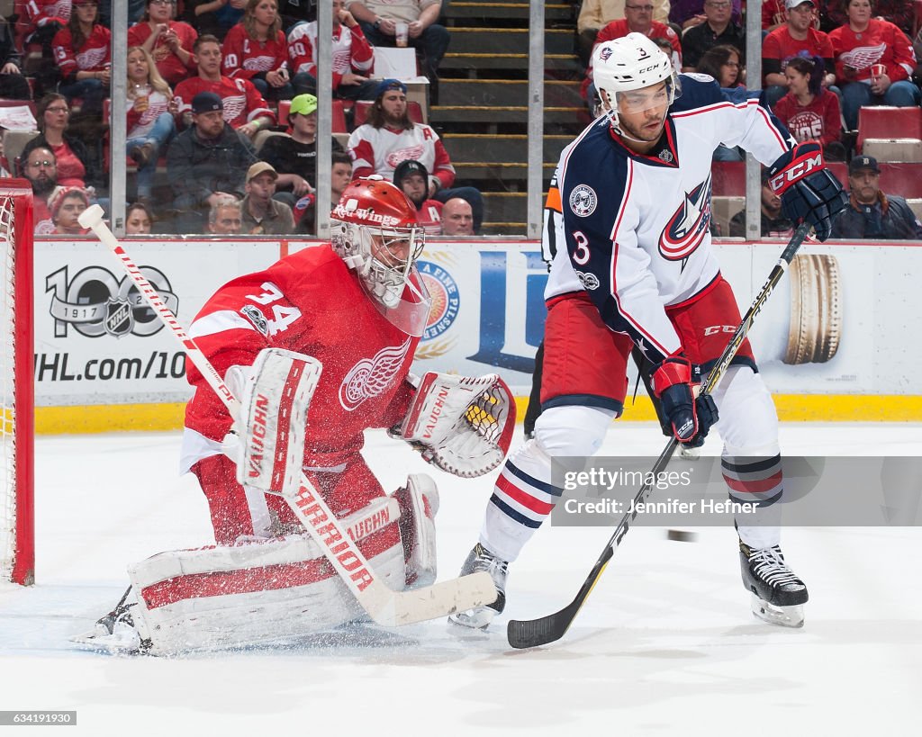 Columbus Blue Jackets v Detroit Red Wings