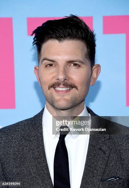 Actor Adam Scott attends the premiere of HBO's "Big Little Lies" at TCL Chinese Theatre on February 7, 2017 in Hollywood, California.