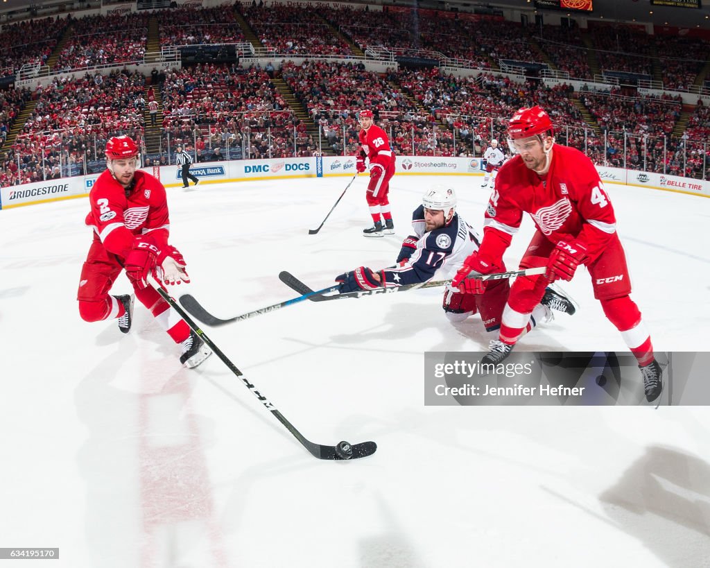 Columbus Blue Jackets v Detroit Red Wings