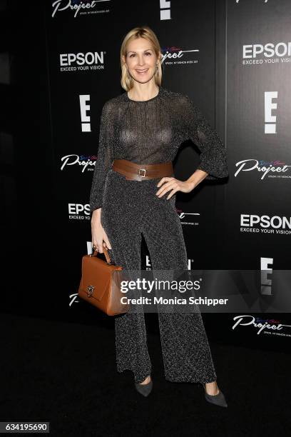 Kelly Rutherford attends the Epson Digital Couture Presentation February 2017 during New York Fashion Week at IAC Building on February 7, 2017 in New...