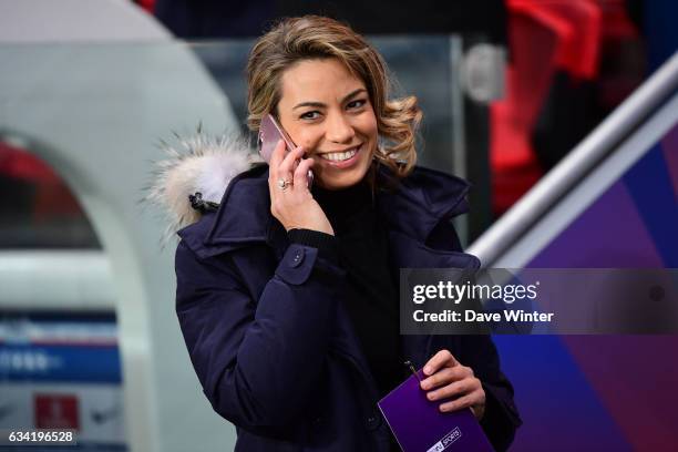 French tv journalist Anne Laure Bonnet during the French Ligue 1 match between Paris Saint Germain and Lille at Parc des Princes on February 7, 2017...