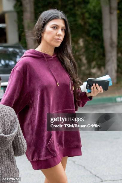 Kourtney Kardashian is seen on February 07, 2017 in Los Angeles, California.