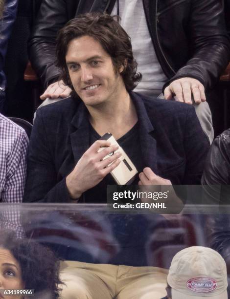 Andrew Jenks attends Anaheim Ducks Vs. New York Rangers game at Madison Square Garden on February 7, 2017 in New York City.