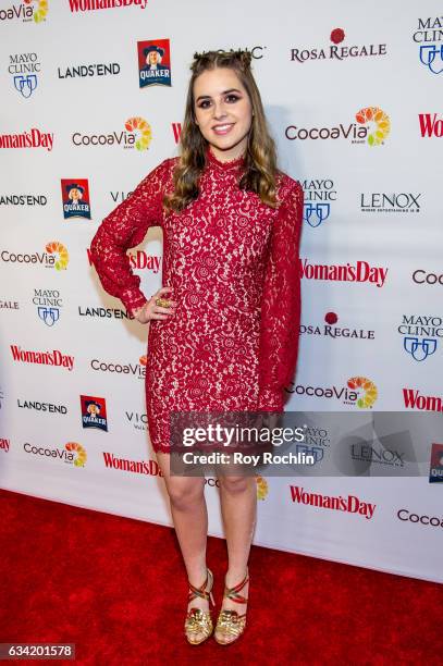 Singer Carly Rose Sonenclar attends the 14th annual Woman's Day Red Dress Awards at Jazz at Lincoln Center on February 7, 2017 in New York City.