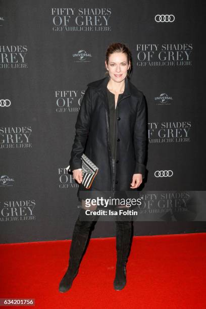 German actress Lisa Martinek attends the European premiere of 'Fifty Shades Darker' at Cinemaxx on February 7, 2017 in Hamburg, Germany.