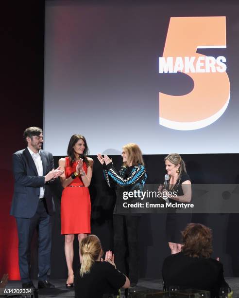 Chief Executive Officer, AOL Inc. Tim Armstrong, Senior Producer, MAKERS Nancy Armstrong, journalist Gloria Steinem and Founder & Executive Producer,...