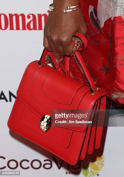 Personality Star Jones, bag detail, attends the 14th annual Woman's Day Red Dress Awards at Jazz at Lincoln Center on February 7, 2017 in New York...
