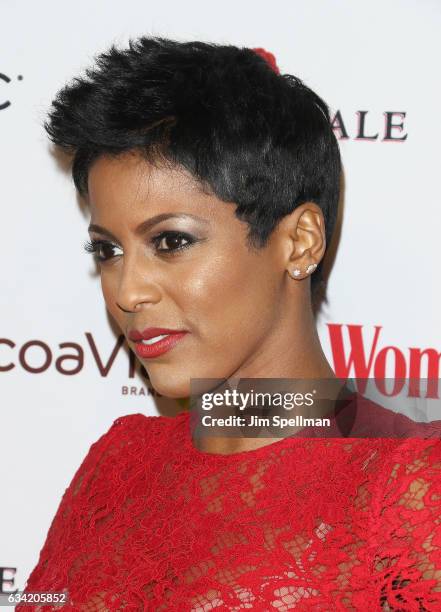 Broadcast journalist Tamron Hall attends the 14th annual Woman's Day Red Dress Awards at Jazz at Lincoln Center on February 7, 2017 in New York City.