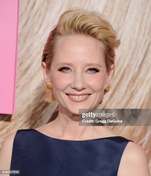 Actress Anne Heche arrives at the premiere of HBO's "Big Little Lies" at TCL Chinese Theatre on February 7, 2017 in Hollywood, California.