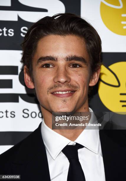 Actor Brenton Thwaites arrives at the 15th Annual Visual Effects Society Awards at The Beverly Hilton Hotel on February 7, 2017 in Beverly Hills,...