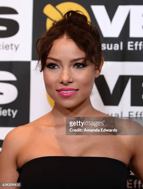 Actress Jessica Parker Kennedy arrives at the 15th Annual Visual Effects Society Awards at The Beverly Hilton Hotel on February 7, 2017 in Beverly...