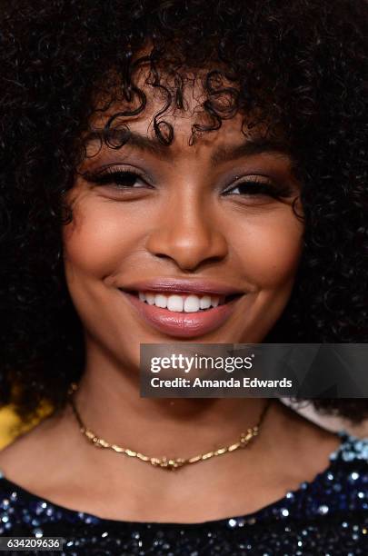 Actress Yara Shahidi arrives at the 15th Annual Visual Effects Society Awards at The Beverly Hilton Hotel on February 7, 2017 in Beverly Hills,...