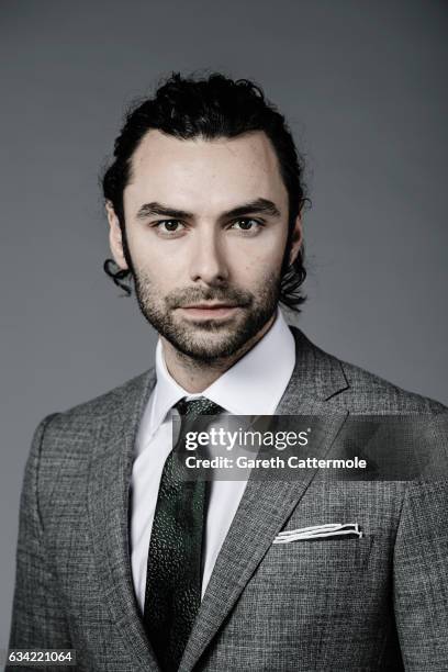 Actor Aidan Turner is photographed at the National Television Awards on January 25, 2017 in London, England.