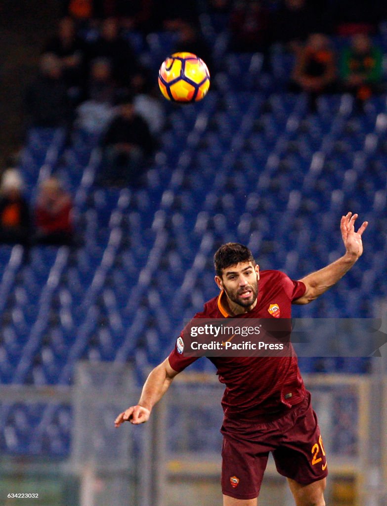 Roma Federico Fazio heads the ball during the Italian Serie...