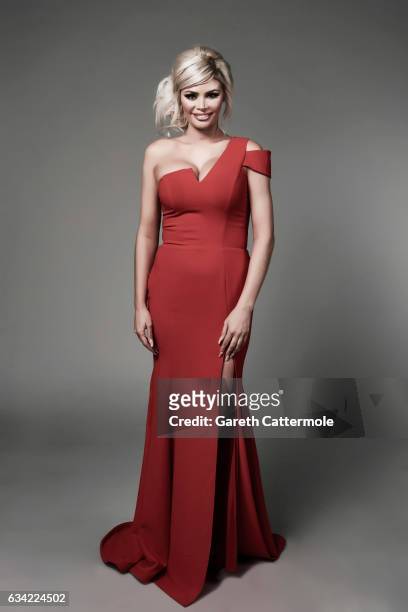 Tv personality, glamour model and entrepreneur Chloe Sims is photographed at the National Television Awards on January 25, 2017 in London, England.