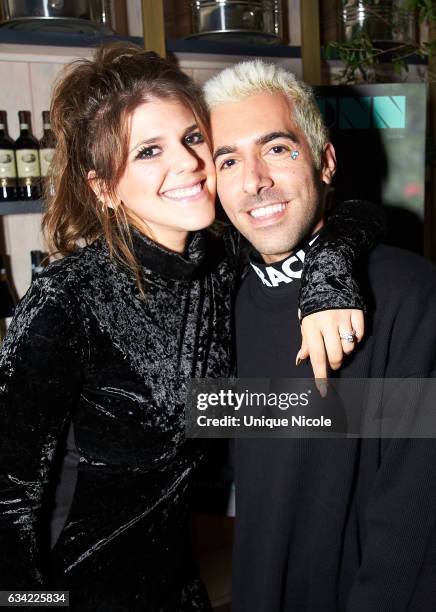 Actor Molly Tarlov and Angelo Kritikos attend LADYGUNN Magazine Hosts Celebratory Dinner Hosted By Oscar-Nominated Actor Ashton Sanders at Fig &...