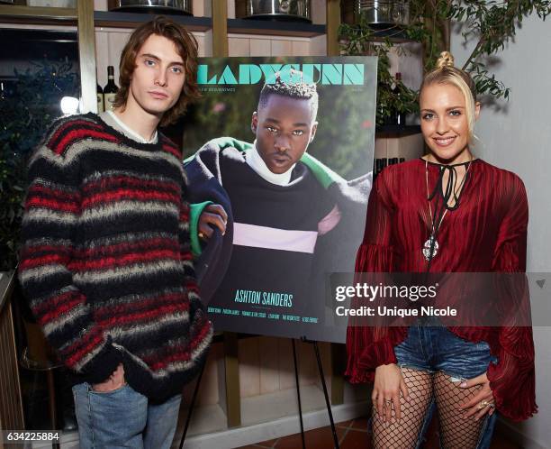 Actor James Paxton and recording artist Eden Wilson attends LADYGUNN Magazine Hosts Celebratory Dinner Hosted By Oscar-Nominated Actor Ashton Sanders...