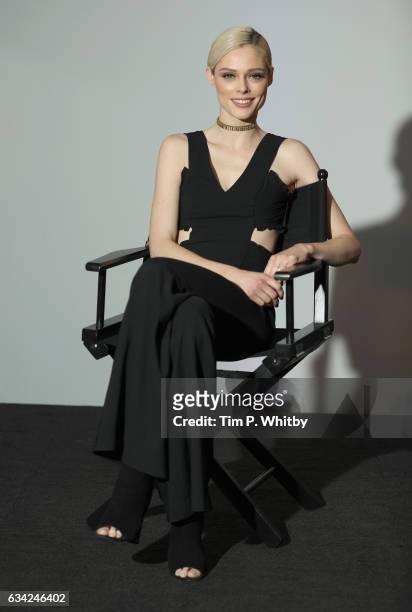 Coco Rocha as she joins BUILD for a live interview at their London studio on February 8, 2017 in London, United Kingdom.