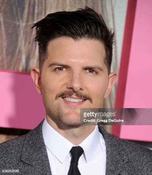 Actor Adam Scott arrives at the premiere of HBO's "Big Little Lies" at TCL Chinese Theatre on February 7, 2017 in Hollywood, California.