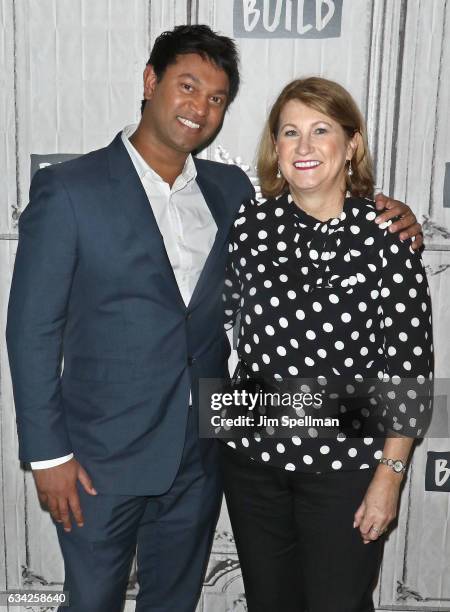 Saroo Brierley and Sue Brierley attend the Build series to discuss "Lion" at Build Studio on February 8, 2017 in New York City.