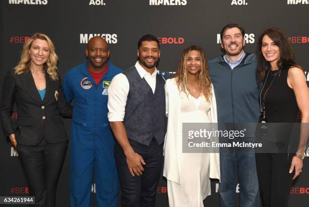 Founder & CEO, Friends At Work Ty Stiklorius, astronaut Leland Melvin, NFL player Russell Wilson, singer Ciara, Chief Executive Officer, AOL Inc. Tim...