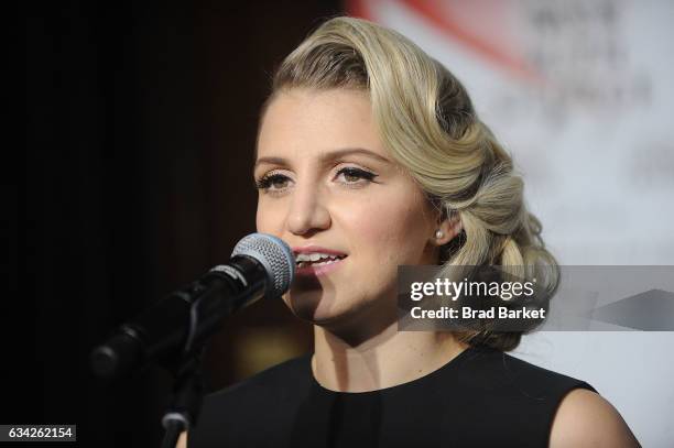 Actor Annaleigh Ashford attend the Hudson Theatre Re-Opening Ribbon Cutting at Hudson Theatre on February 8, 2017 in New York City.