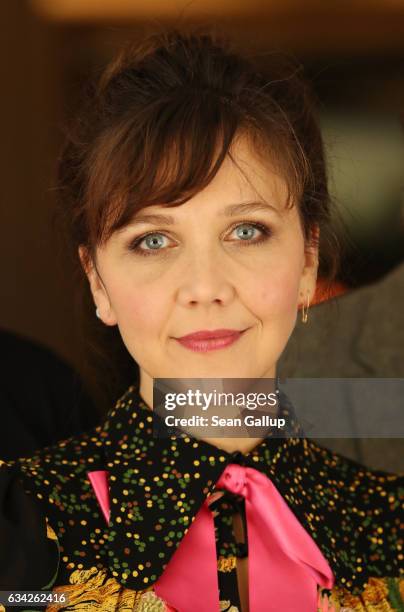 Maggie Gyllenhaal attends the International Jury photo call during the 67th Berlinale International Film Festival Berlin at Hotel Mandala on February...