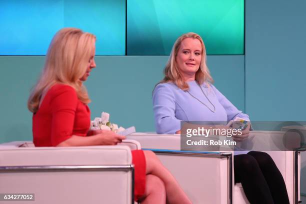 Julia La Roche and Hilary Irby speak on stage at the Yahoo Finance All Markets Summit on February 8, 2017 in New York City.