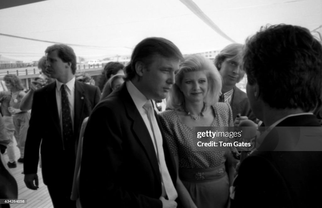 Donald Trump Introduces His Yacht To The Press