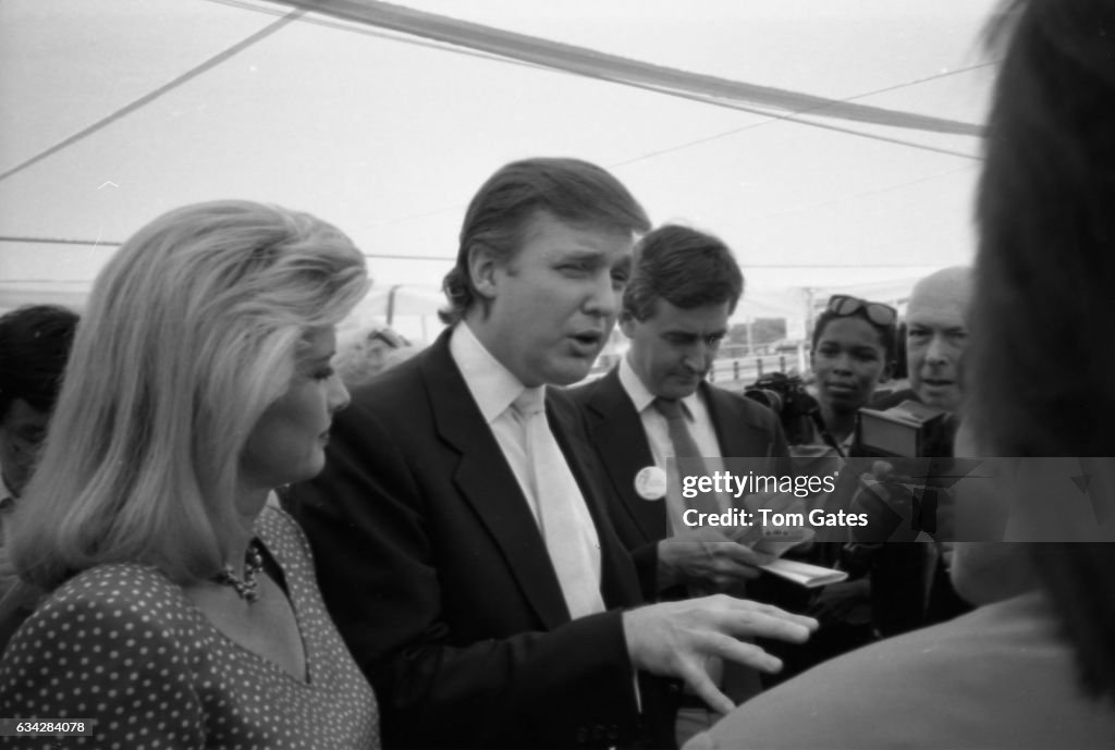 Donald Trump Introduces His Yacht To The Press