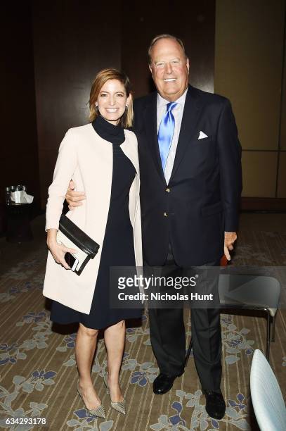 Editor-in-Chief of Glamour Cindi Leive and Former Chairman at Conde Nast Charles H. Townsend attend the American Magazine Media Conference 2017 on...